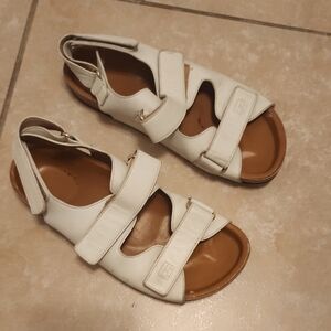 Frame Women's White Sandals Size 36 For Size 6